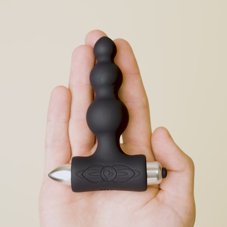 ROCKS-OFF - PETITE SENSATIONS BUBBLES PLUG ANALE VIBRATORE NERO – Tappi anali – foto 6