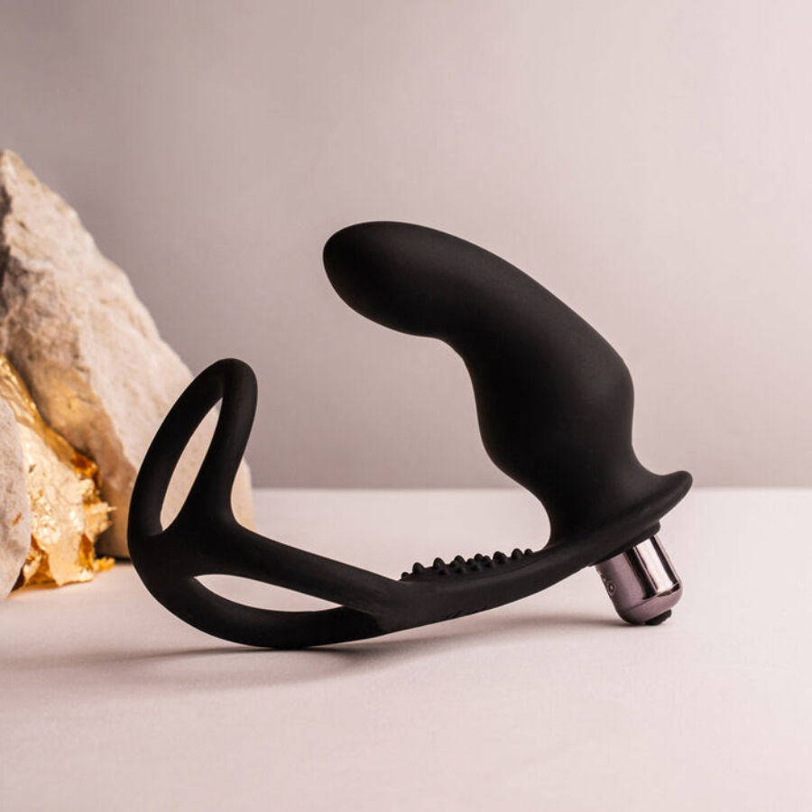 ROCKS-OFF - RO-ZEN RRO PLUG ANALE CON ANELLO VIBRANTE PER IL PENE NERO – Tappi anali – foto 4