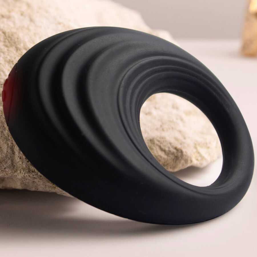 ROCKS-OFF - ANELLO VIBRANTE PER PENE SPIRE NERO – Cockring con vibrazione – foto 4