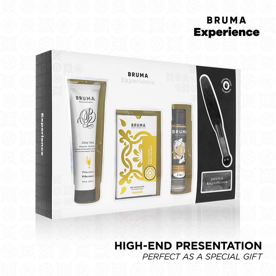 BRUMA XPERIENCE - DOLCE PACCO TENTAZIONE PINA COLADA CON POTENZIATORE DI ORGASMO – Kit per massaggi