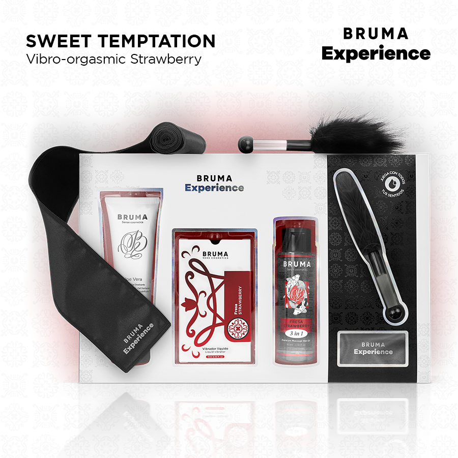 BRUMA XPERIENCE - KIT TENTAZIONE VIBRO-ORGASMICA DOLCE FRAGOLA – Kit per massaggi – foto 2