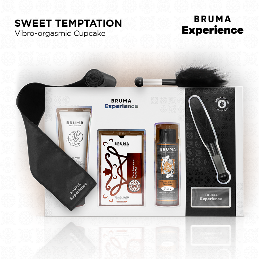 BRUMA XPERIENCE - KIT DOLCE TENTAZIONE TORTA AMERICANA VIBRO-ORGASMICA – Kit per massaggi – foto 2