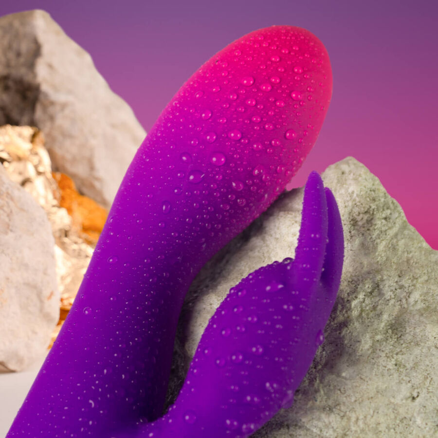 ROCKS-OFF - VIBRATORE CONIGLIO VIOLA GLO-GIRL – Vibratori di coniglio – foto 4