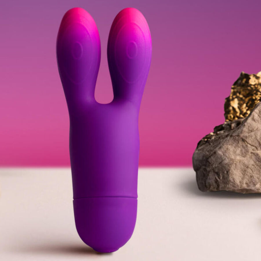 ROCKS-OFF - VIBRATORE FLESSIBILE GLO-GIRL BUNNY VIOLA – Vibratori di coniglio – foto 2