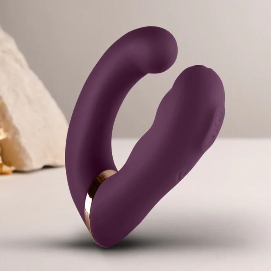 ROCKS-OFF - GEMINI DOPPIO VIBRATORE STIMOLATORE DEL CLITORIDE PUNTO G VIOLA – Vibratori a punto G – foto 3