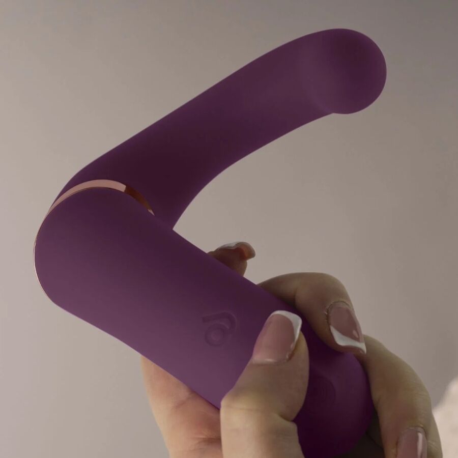 ROCKS-OFF - GEMINI DOPPIO VIBRATORE STIMOLATORE DEL CLITORIDE PUNTO G VIOLA – Vibratori a punto G – foto 4