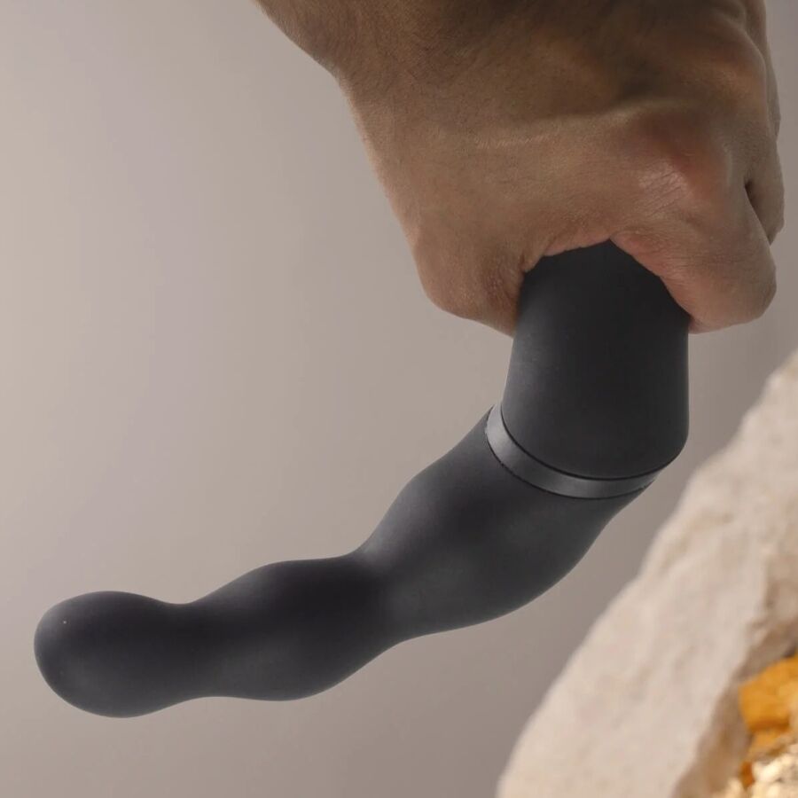 ROCKS-OFF - ADATTATORE NERO PER VIBRATORE PROSTATICO E ANALE – Tappi anali – foto 5