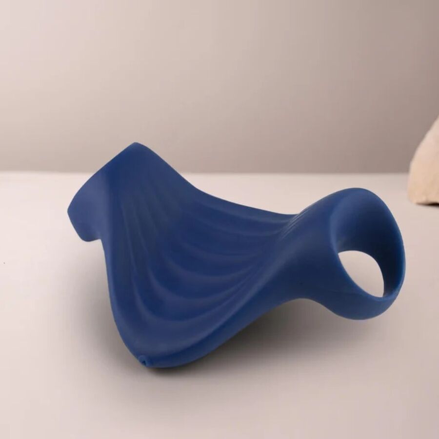 ROCKS-OFF - MASTURBATORE VIBRATORE FLESSIBILE PALM BLUE – Vari masturbatori – foto 3