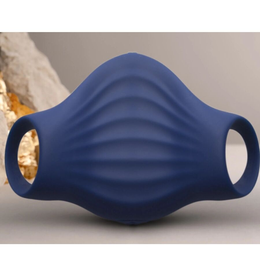 ROCKS-OFF - MASTURBATORE VIBRATORE FLESSIBILE PALM BLUE – Vari masturbatori – foto 4
