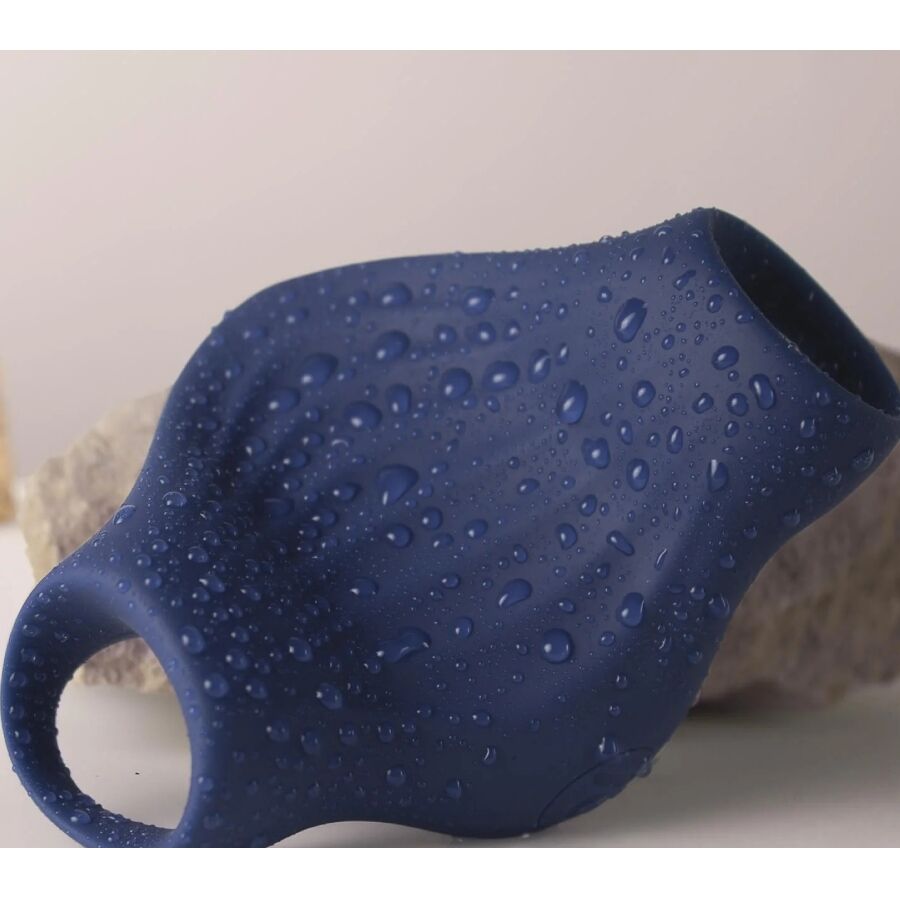 ROCKS-OFF - MASTURBATORE VIBRATORE FLESSIBILE PALM BLUE – Vari masturbatori – foto 6