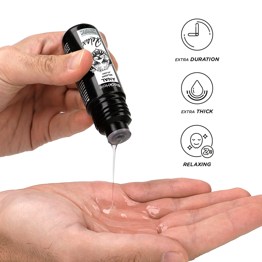 BLACK HOLE - RILASSANTE ANALE JOJOBA RELAX BASE SILICONE 30 ML – Base in silicone – foto 3