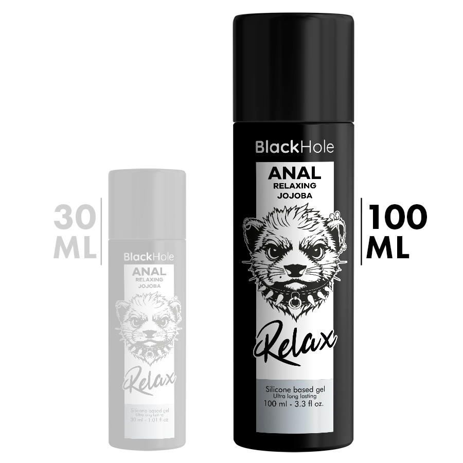 BLACK HOLE - RILASSANTE ANALE JOJOBA RELAX BASE SILICONE 100 ML – Base in silicone – foto 2