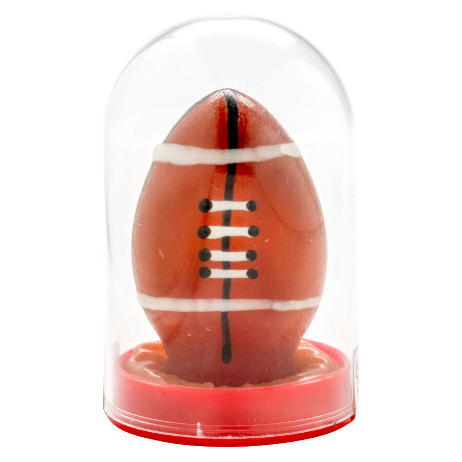 CONDOMERIE - PRESERVATIVI NOVITÀ DIPINTI A MANO PALLONE DA RUGBY – Preservativi Divertenti