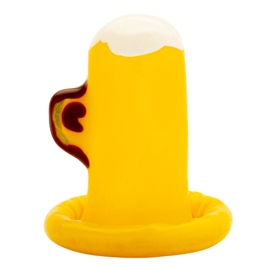 CONDOMERIE - PRESERVATIVI NOVITÀ DIPINTI A MANO BICCHIERE DI BIRRA – Preservativi Divertenti – foto 4