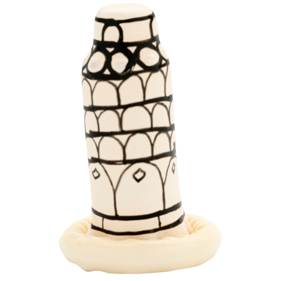 CONDOMERIE - PRESERVATIVI NOVITÀ DIPINTI A MANO TORRE DI PISA – Preservativi Divertenti – foto 4