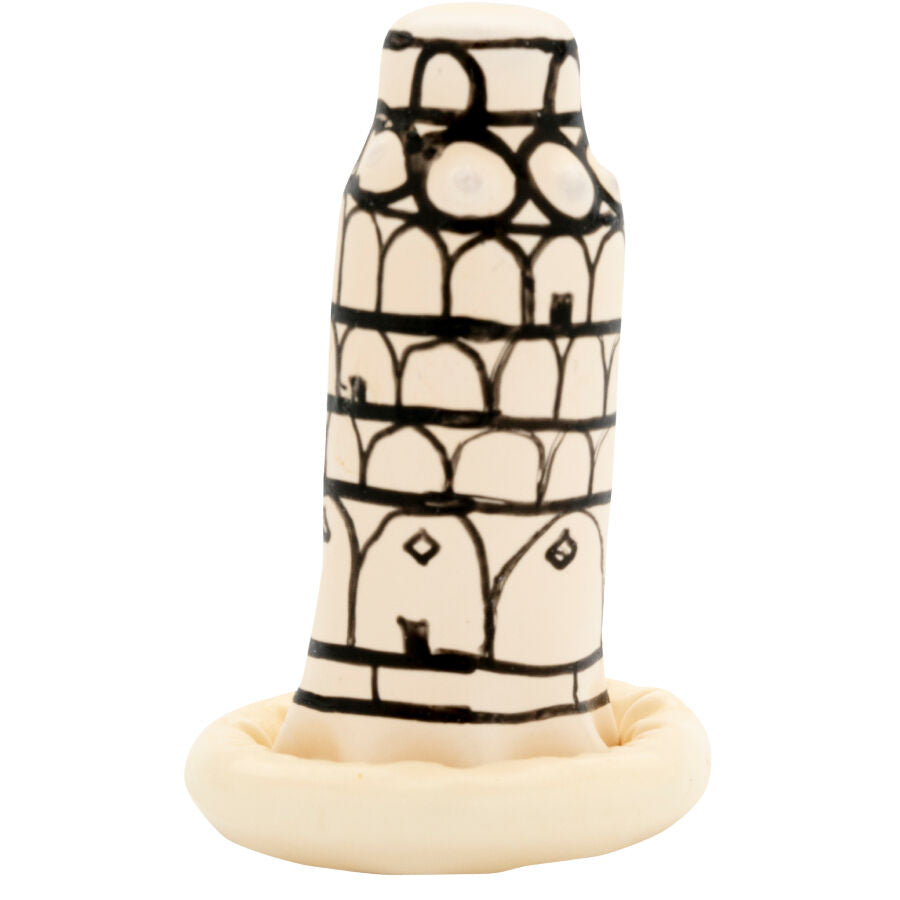 CONDOMERIE - PRESERVATIVI NOVITÀ DIPINTI A MANO TORRE DI PISA – Preservativi Divertenti – foto 5