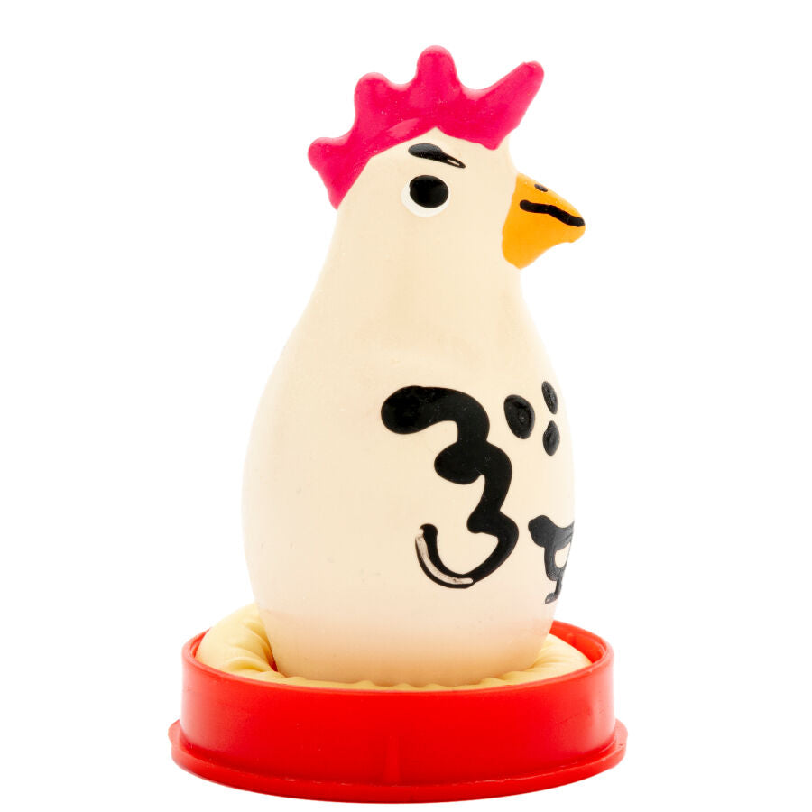 CONDOMERIE - PRESERVATIVI NOVITÀ DIPINTI A MANO COCKY ROOSTER – Preservativi Divertenti – foto 2