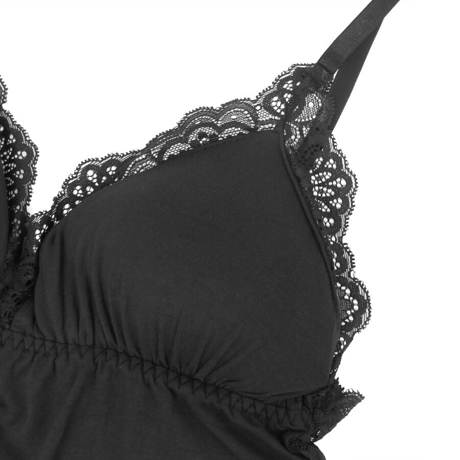 SUBBLIME - ORSACCHIOTTO CON DETTAGLI IN PIZZO FLOREALE NERO S/M – Body – foto 11