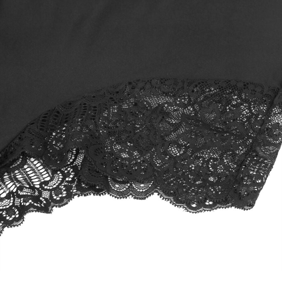 SUBBLIME - ORSACCHIOTTO CON DETTAGLI IN PIZZO FLOREALE NERO S/M – Body – foto 16