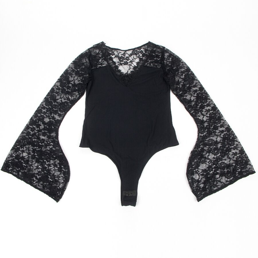 SUBBLIME - TEDDY ORECCHINO CON MOTIVO FLOREALE S / M – Body – foto 8