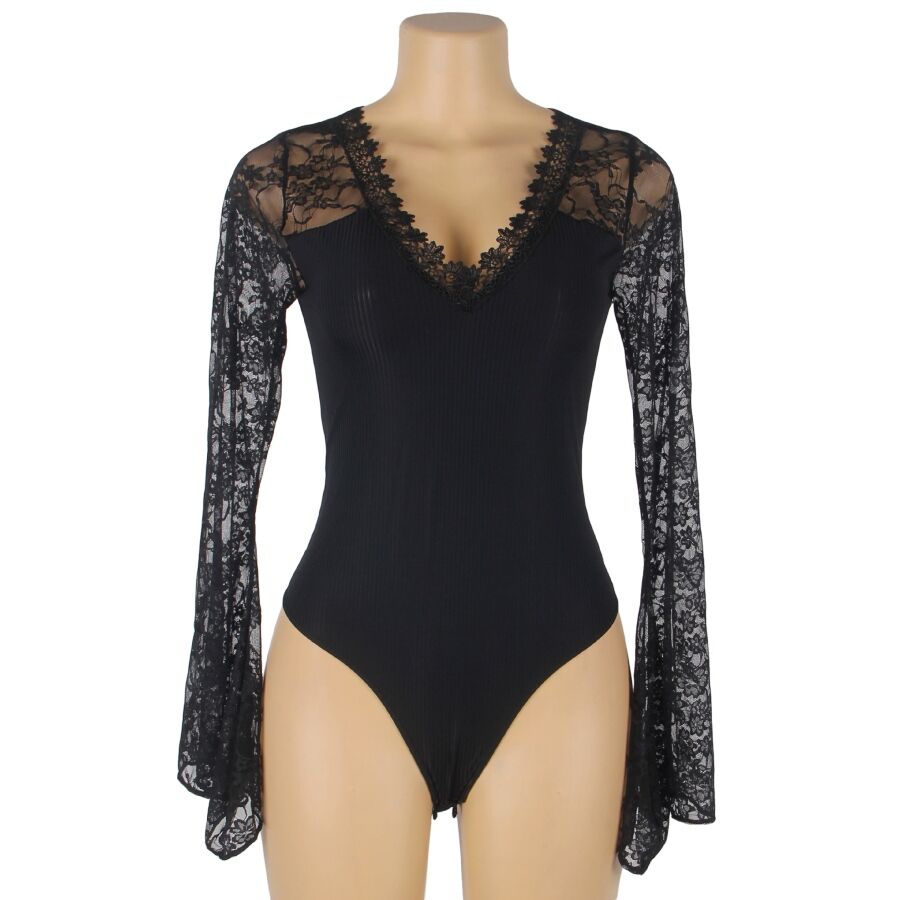 SUBBLIME - TEDDY ORECCHINO CON MOTIVO FLOREALE S / M – Body – foto 4