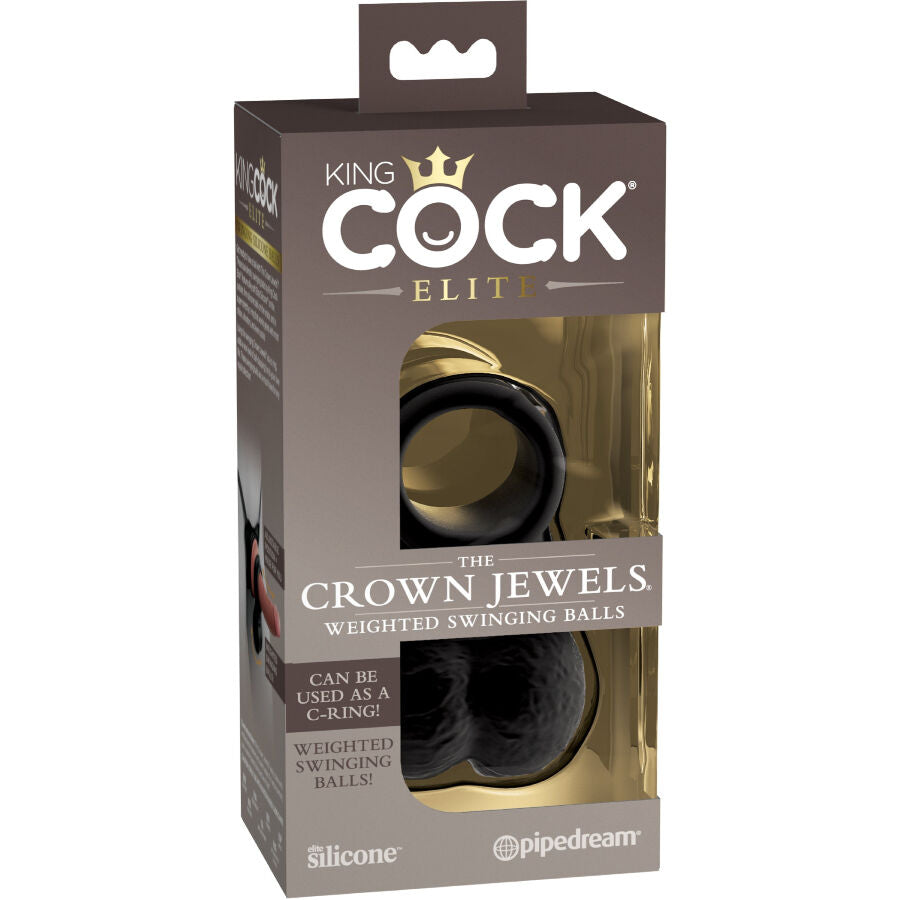 KING COCK - LE PALLE OSCILLANTI PESATE CROWN JEWELS IN SILICONE – Accessori per il pene – foto 2