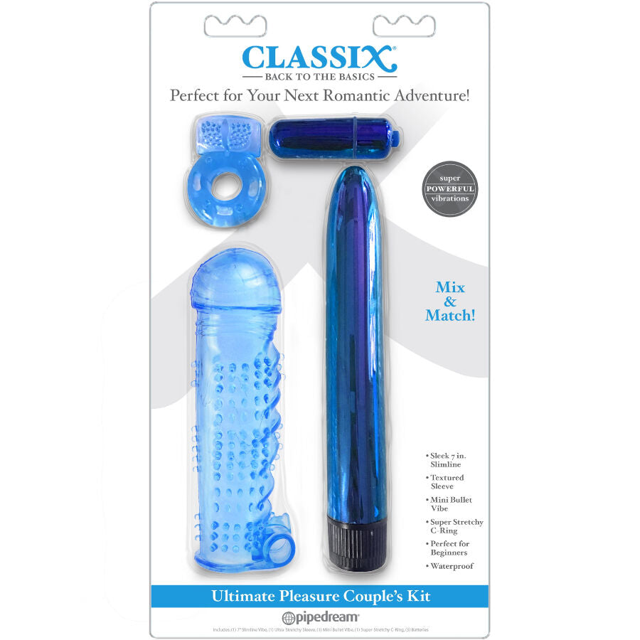 CLASSIX - KIT PER COPPIE PER IL PIACERE ULTIMO AZZURRO – kit Sex Toys – foto 2