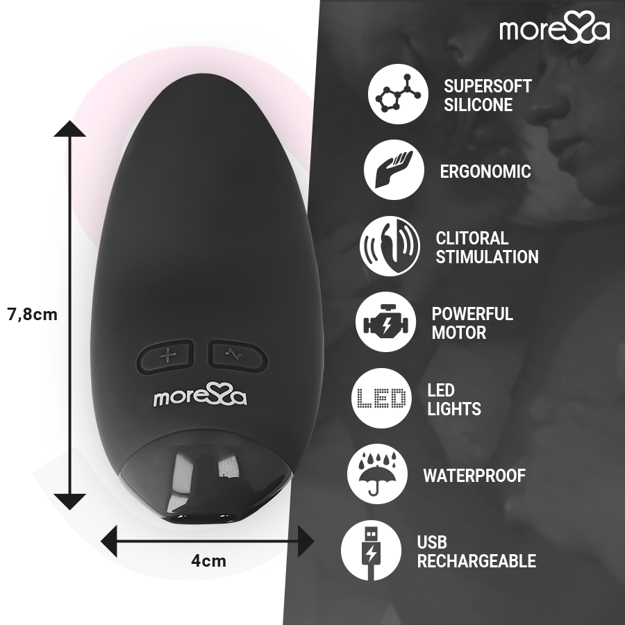 MORESSA - VIBRATORE BLOSSOM NERO – Mini vibratori – foto 4
