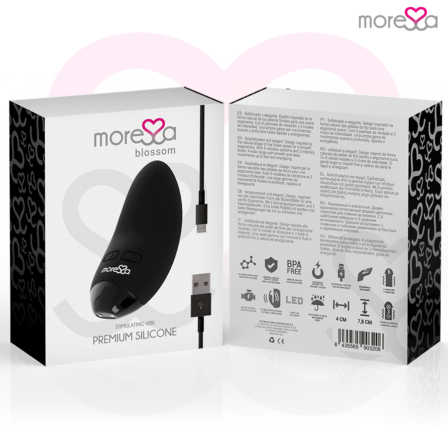 MORESSA - VIBRATORE BLOSSOM NERO – Mini vibratori – foto 7
