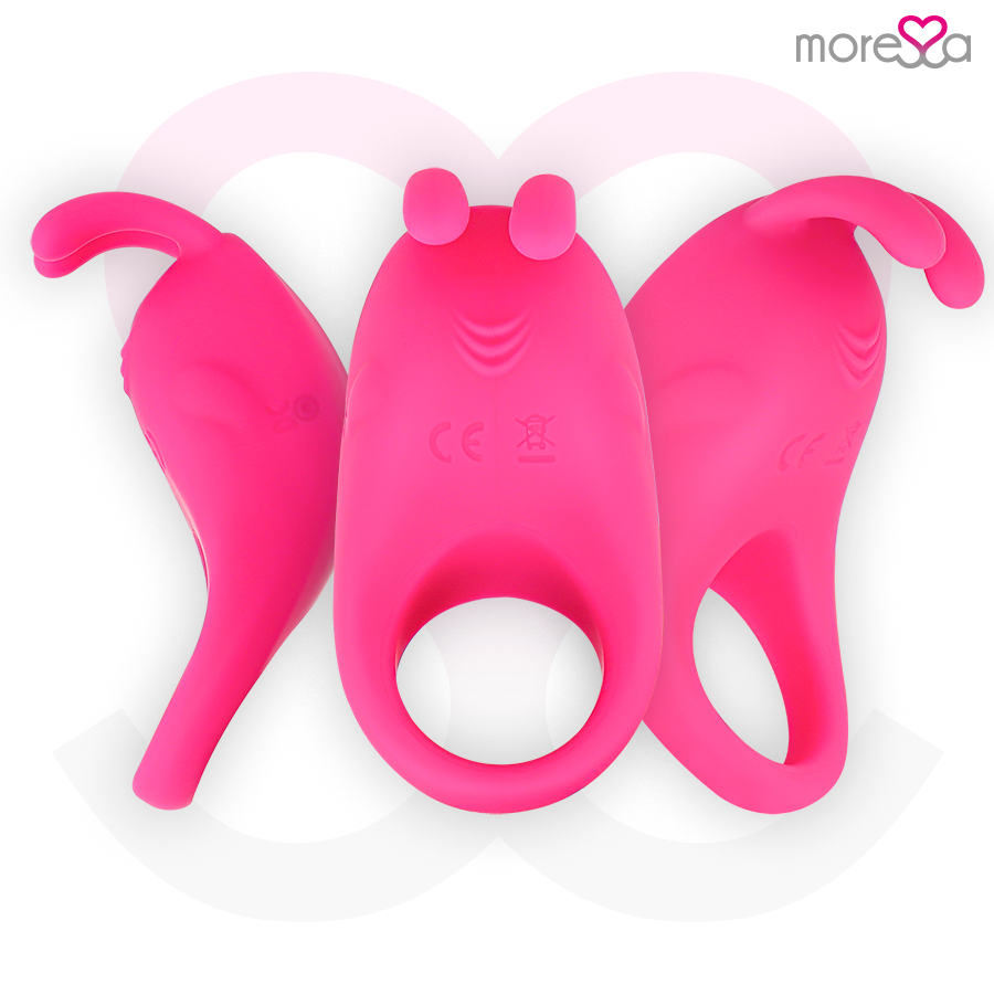 MORESSA - BRAD PREMIUM SILICONE RICARICABILE ROSA – Cockring con vibrazione – foto 3
