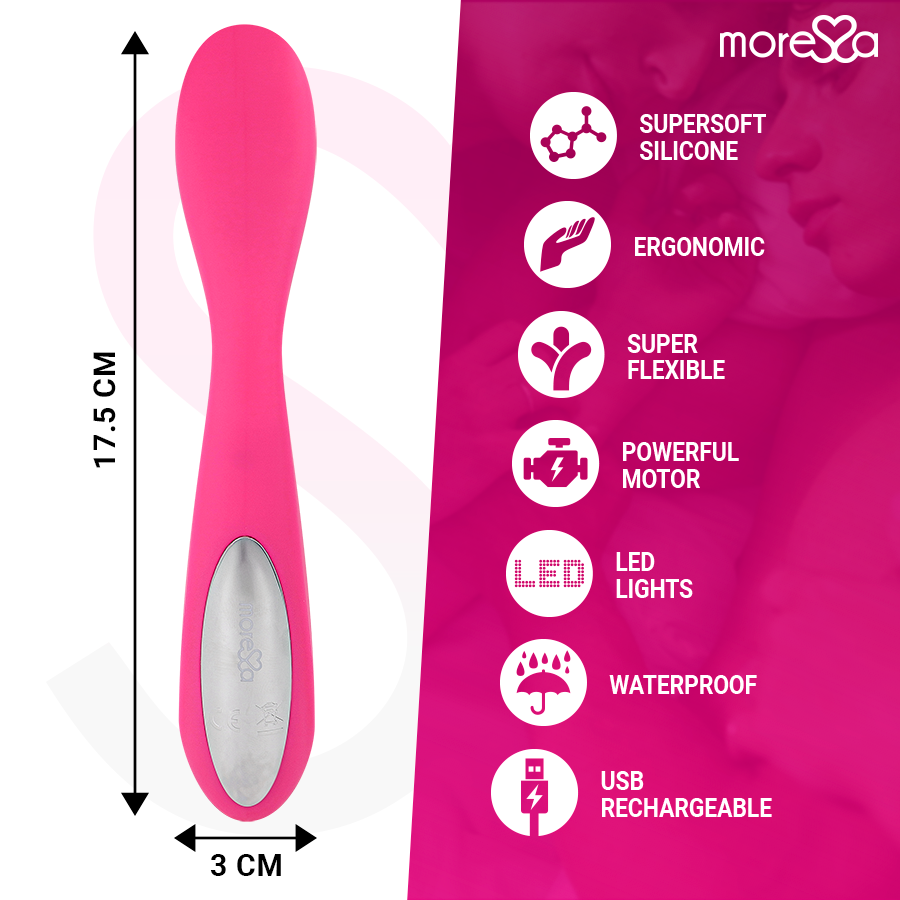 MORESSA - DRUSO PREMIUM SILICONE RICARICABILE – Vibratori a punto G – foto 4