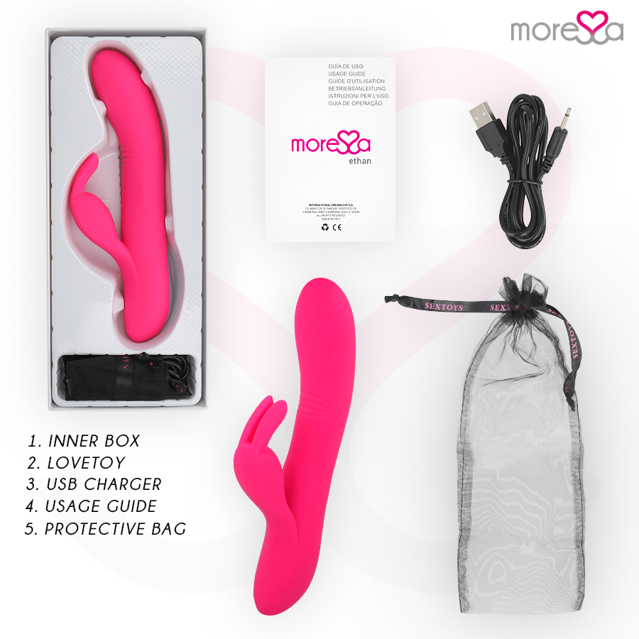 MORESSA - ETHAN PREMIUM SILICONE RICARICABILE – Classici vibratori anali o vaginali – foto 6