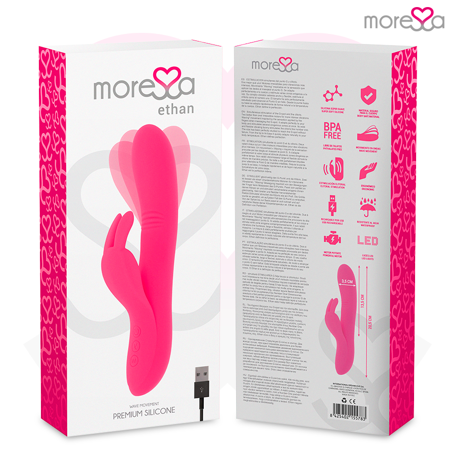 MORESSA - ETHAN PREMIUM SILICONE RICARICABILE – Classici vibratori anali o vaginali – foto 7