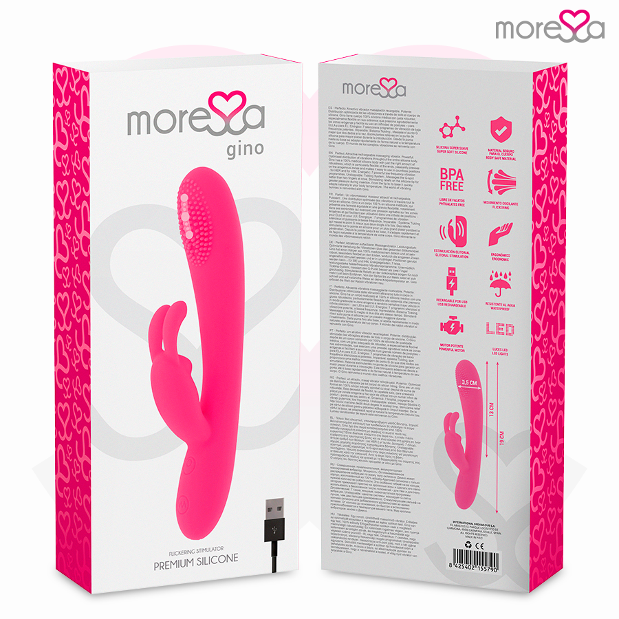 MORESSA - GINO PREMIUM SILICONE RICARICABILE – Classici vibratori anali o vaginali – foto 8