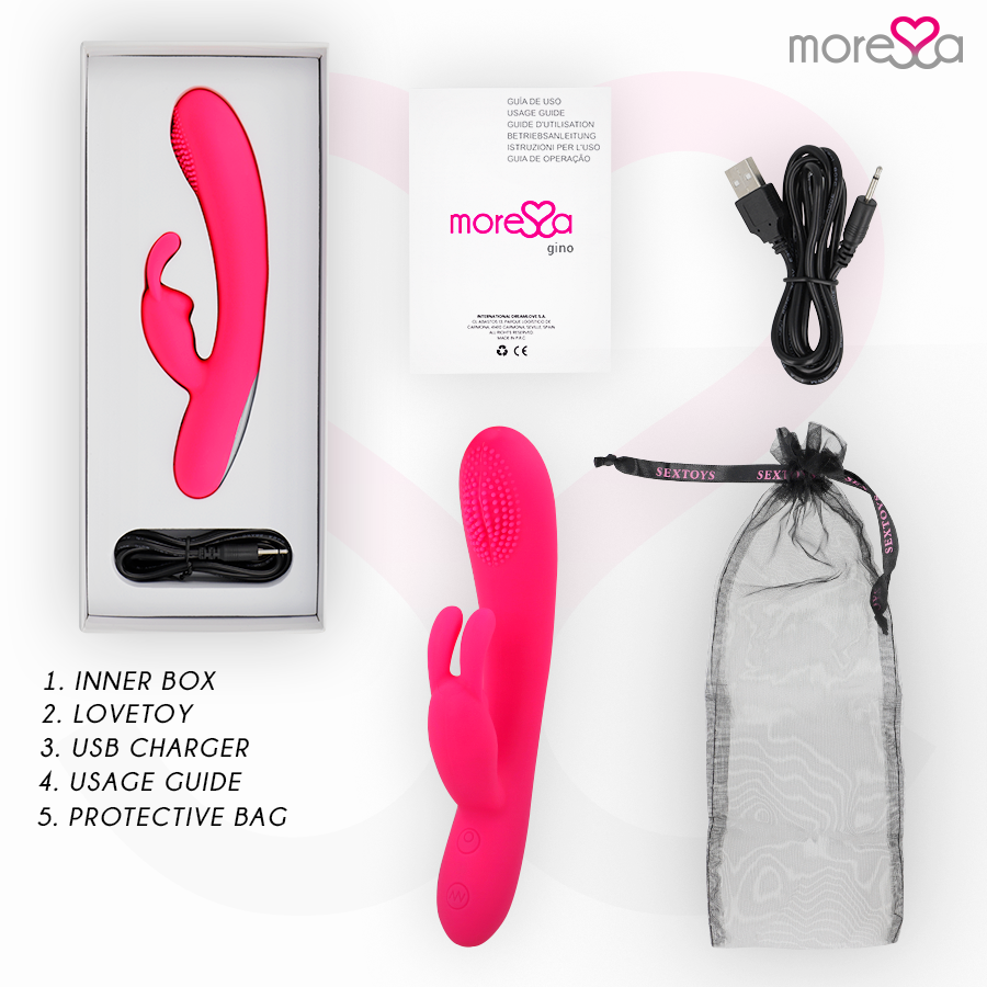 MORESSA - GINO PREMIUM SILICONE RICARICABILE – Classici vibratori anali o vaginali – foto 7
