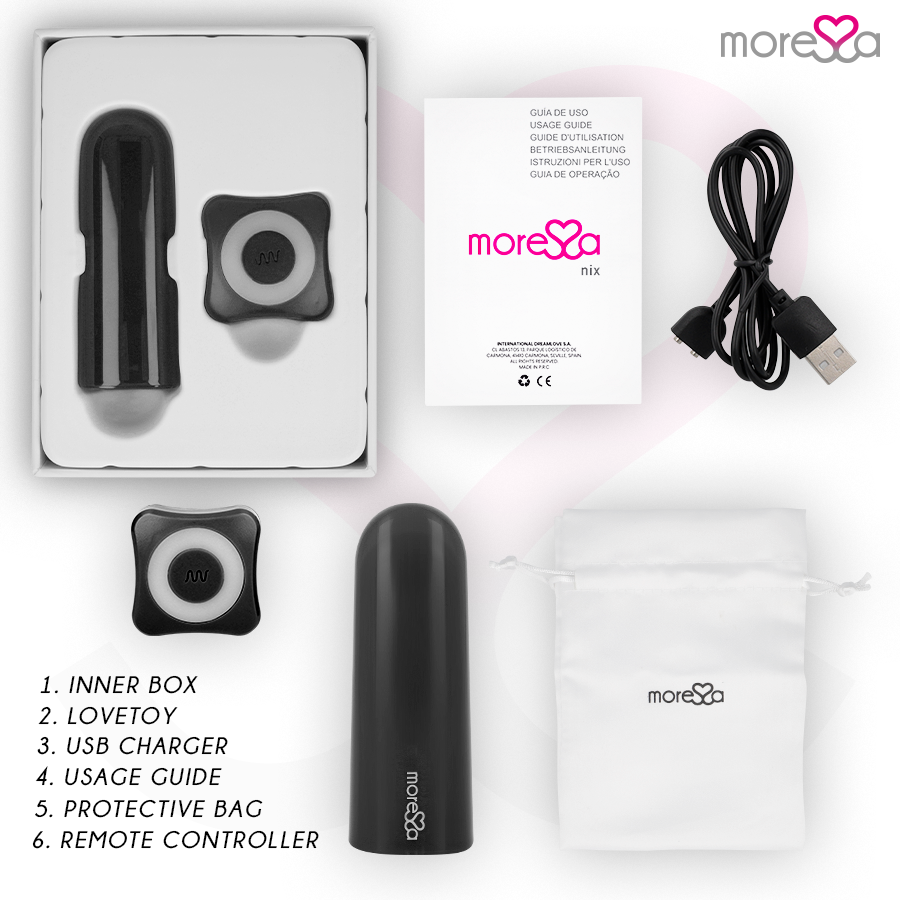 MORESSA - TELECOMANDO VIBRATORE NIX NERO – Stimolatori – foto 6