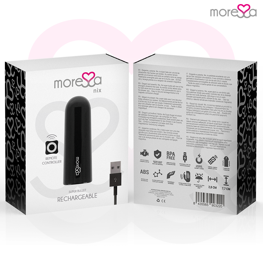 MORESSA - TELECOMANDO VIBRATORE NIX NERO – Stimolatori – foto 7