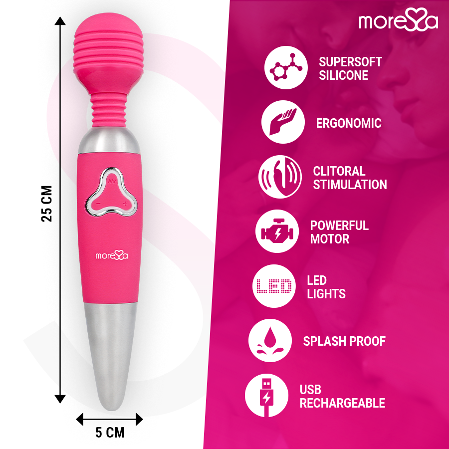 MORESSA - ODILON PREMIUM SILICONE RICARICABILE – Vibratore WAND – foto 4