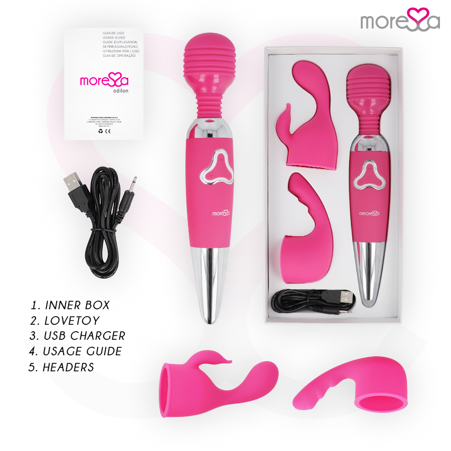 MORESSA - ODILON PREMIUM SILICONE RICARICABILE – Vibratore WAND – foto 6
