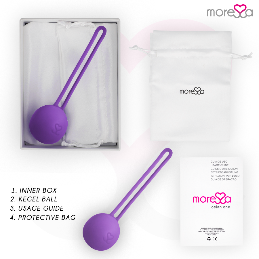 MORESSA - OSIAN ONE PREMIUM SILICONE LILLA – Sfere di silicone – foto 6
