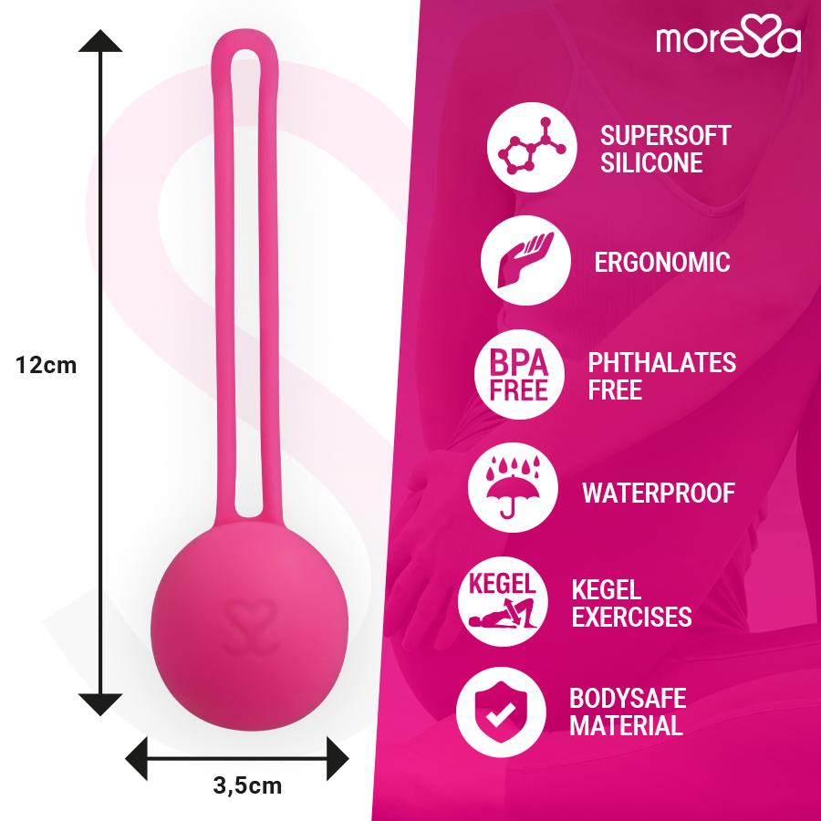 MORESSA - OSIAN ONE PREMIUM SILICONE ROSA – Sfere di silicone – foto 4