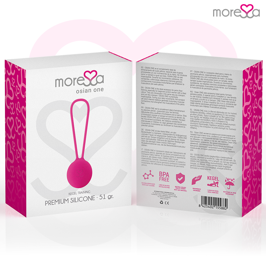 MORESSA - OSIAN ONE PREMIUM SILICONE ROSA – Sfere di silicone – foto 7