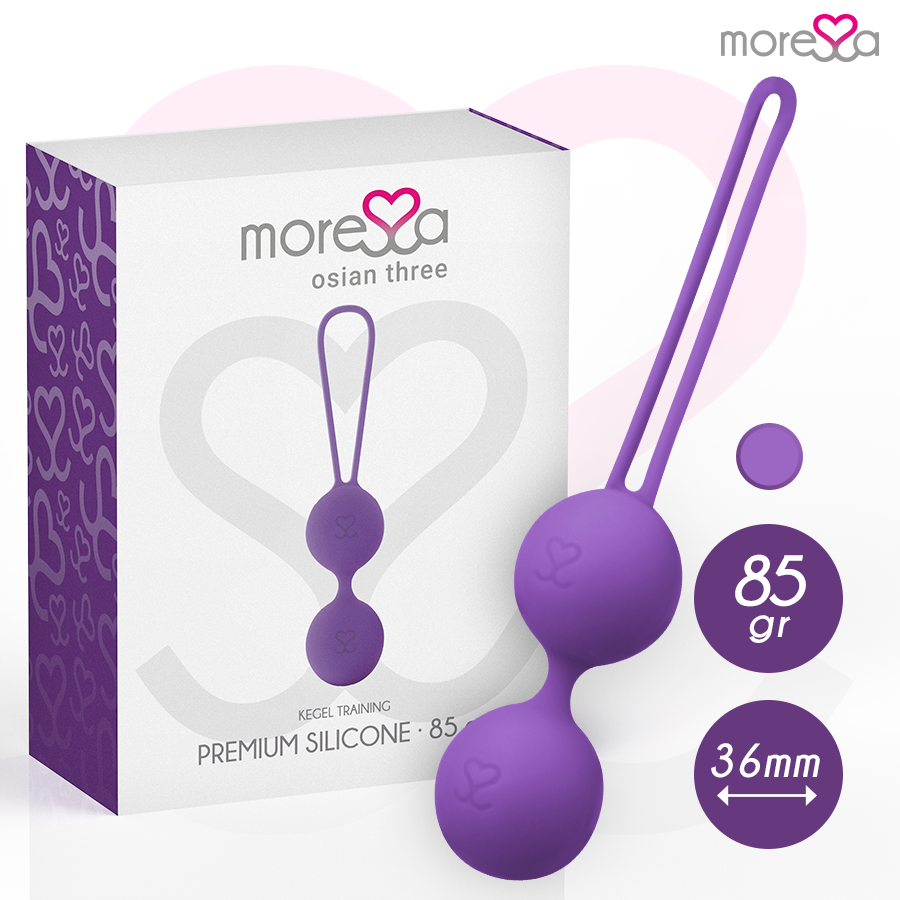 MORESSA - OSIAN TRE PREMIUM SILICONE LILLA – Sfere di silicone – foto 2