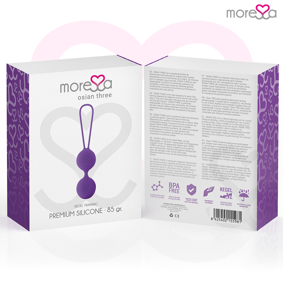 MORESSA - OSIAN TRE PREMIUM SILICONE LILLA – Sfere di silicone – foto 7