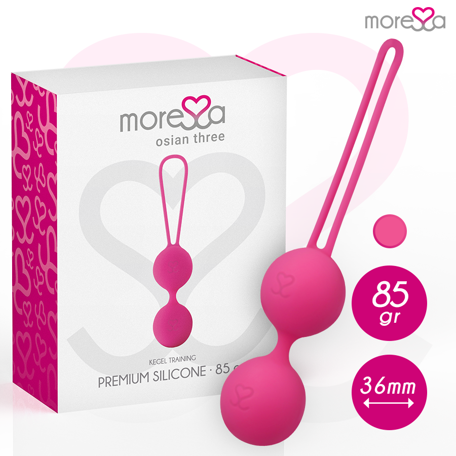 MORESSA - OSIAN TRE PREMIUM SILICONE ROSA – Sfere di silicone – foto 2