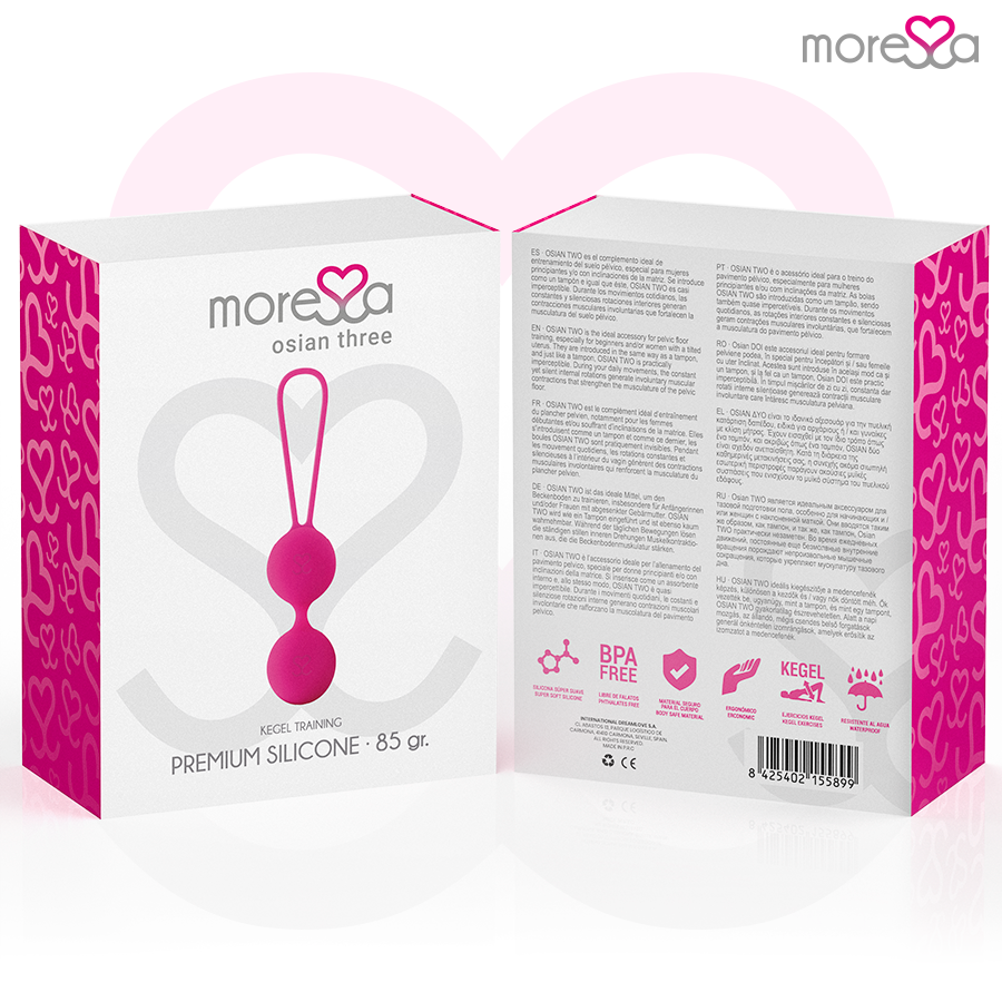 MORESSA - OSIAN TRE PREMIUM SILICONE ROSA – Sfere di silicone – foto 7