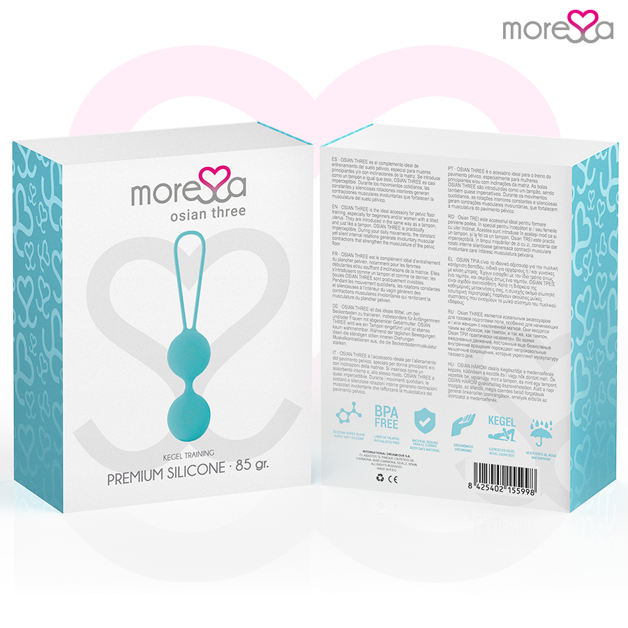 MORESSA - OSIAN TRE SILICONE PREMIUM TURCHESE – Sfere di silicone – foto 7