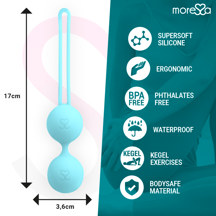 MORESSA - OSIAN TRE SILICONE PREMIUM TURCHESE – Sfere di silicone – foto 4