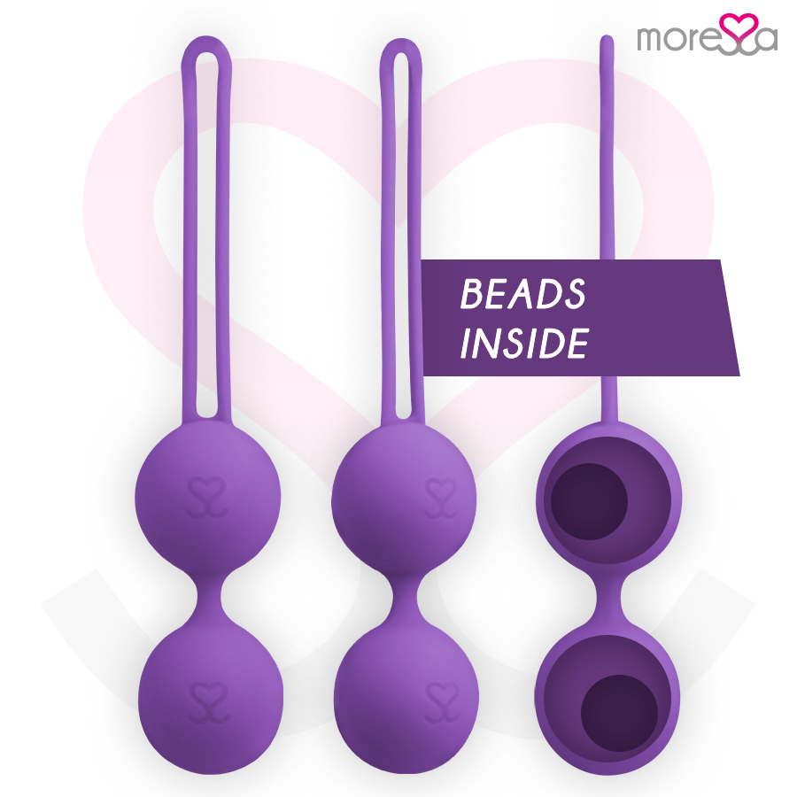 MORESSA - OSIAN DUE SILICONE PREMIUM LILLA – Sfere di silicone