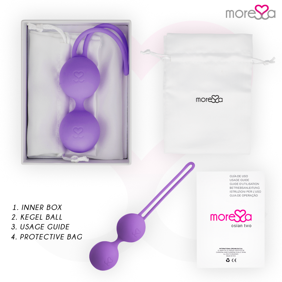 MORESSA - OSIAN DUE SILICONE PREMIUM LILLA – Sfere di silicone – foto 6